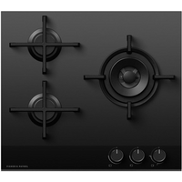 Fisher & Paykel CG603DNGGB4 60cm 3 Burner Gas Hob