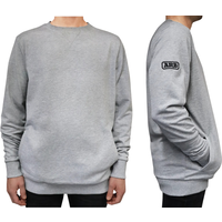ARB Apparel Mens Core Crew Neck Jumper Grey - X-Large