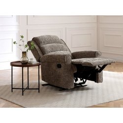 Kyoto Baxter Fawn Woven Chenille Recliner Chair