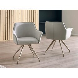 Julian Bowen Noah Ivory Fabric Dining Chair