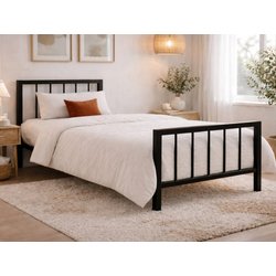 Time Living Metro Black Metal Bed Frame - 3Ft Single Time Living Metro Black Metal Bed Frame - 3Ft Single