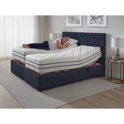Flexisleep Gel Hybrid Medium And Firm Pocket 1500 Dual Tension Electric Adjustable Bed - 5Ft King Size