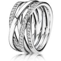 Pandora Braided Crystal Ring - 48