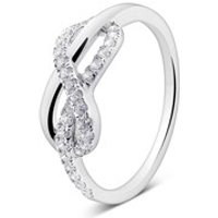 Argento Encrusted Infinite Romance Ring - Ring Size 53
