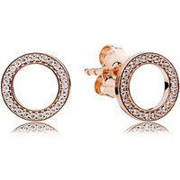 Pandora Forever Crystal Circle Earrings