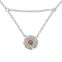 Olivia Burton Silver and Rose Gold Daisy Necklace