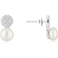 Argento Sparkling Pearl Stud Earrings