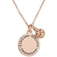 Karma November Birthstone Rose Gold Necklace