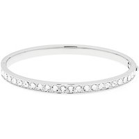 Ted Baker Clemara Hinge Crystal Silver Bangle