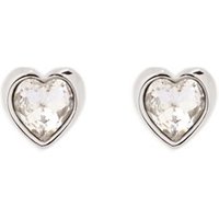 Ted Baker Silver Crystal Heart Earrings
