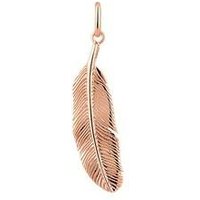 Argento Rose Gold Feather Pendant - Rose Gold