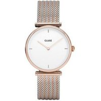 CLUSE Triomphe Rose gold Mix Mesh Watch