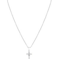 Argento Silver Crystal Cubic Zirconia Necklace - 43cm