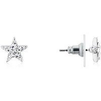 August Woods Silver Crystal Star Earrings - Silver