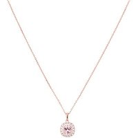 Argento Rose Gold Imperial Round Pink Necklace - 45 cm