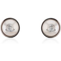 Vivienne Westwood Silver Olga Pearl Earrings - Silver