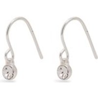 Pilgrim Silver Drop Crystal Earrings