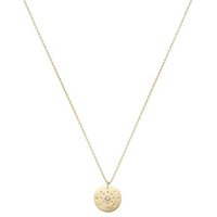Argento Gold Opal Crystal Disc Necklace - 45cm