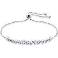 August Woods Silver Crystal Pull Bracelet - Silver