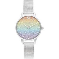 Olivia Burton Rainbow Silver Wishing Wave Watch - Silver