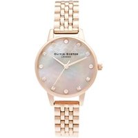 Olivia Burton Mother Of Pearl Pale Rose Gold Bracelet Watch - Rose Gold