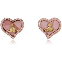 Vivienne Westwood Rose Gold Pink Pearl Petra Earrings