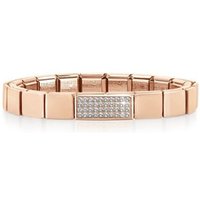 Nomination GLAM Rose Gold Double Crystal Bracelet - Rose Gold