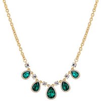August Woods Gold and Green Teardrop Necklace