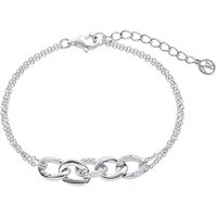 Argento Silver Crystal Links Bracelet
