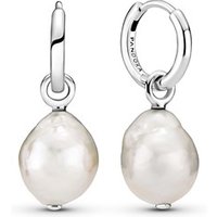 Pandora Freshwater Cultured Baroque Pearl Hoop Earrings
