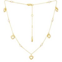 Kate Spade New York Gold Pearl Heart Scatter Necklace - Gold