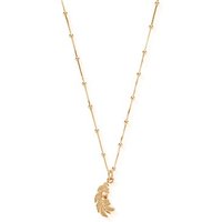ChloBo Gold Feather Heart Necklace - Gold