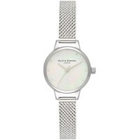 Olivia Burton Mini Silver Boucle Mesh Watch