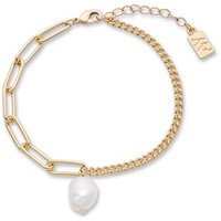 August Woods Gold Pearl Drop Chain Bracelet - Gold