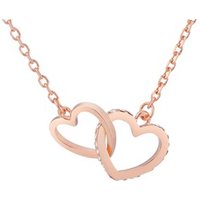 August Woods Rose Gold Heart Link Necklace - Rose Gold
