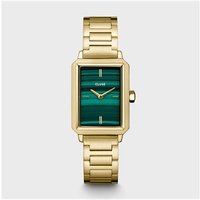 CLUSE Green + Gold Fluette Bracelet Watch - Gold