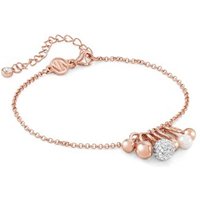Nomination Soul Rose Gold Crystal Ball Pearl Bracelet - 19cm