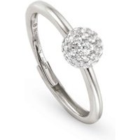 Nomination Soul Silver Crystal Ball Adjustable Ring - Adjustable