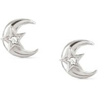 Nomination Sweetrock Silver Moon Crystal Earrings