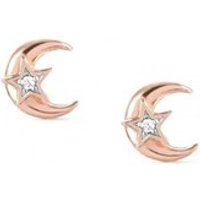 Nomination Sweetrock Rose Gold Moon Crystal Earrings