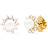 Kate Spade New York Crystal Pearl Stud Earrings - Gold
