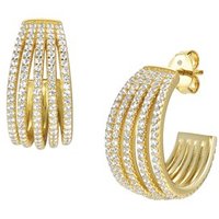 Nomination Lovelight Gold Crystal Hoop Earrings - Gold