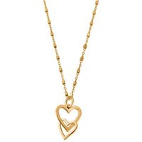 ChloBo Gold Interlocking Love Heart Necklace - Gold