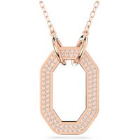 Swarovski Dextera Rose Gold Octagon Necklace - Adjustable