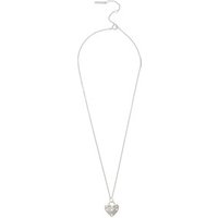 Olivia Burton Silver Crystal Heart Necklace - Silver