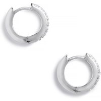 Olivia Burton Silver Crystal Huggie Hoop Earrings - Silver