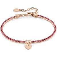 Nomination Rose Gold Chic Red Crystal Heart Bracelet