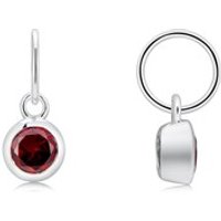 Argento January Birthstone Crystal Pendant Charm - Silver