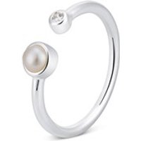 Argento June Birthstone Crystal Adjustable Ring - Adjustable