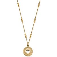 ChloBo Gold Guiding Heart Bobble Chain Necklace - Gold